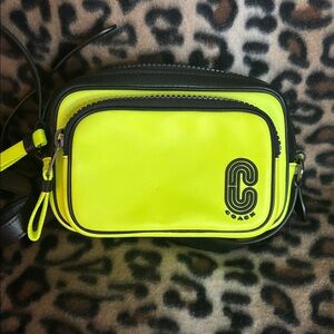 Coach Edge Double Zip Camera Bag in Neon Yellow (Style #C5453)